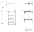 Terma VIVO grzejnik łazienkowy, 1150x500 mm podłączenie SX, kolor biały mat, WGVOV115050-KJ16SX