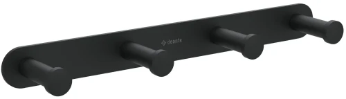 Wieszak poczwórny czarny mat Deante Jasmin ADJ_N14L