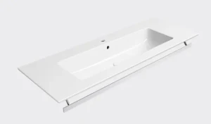 GSI Ceramica Pura umywalka wisząca/ wpuszczana 122x46 cm, kolor biały (White glossy) 8887111