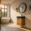 Zestaw szafka z umywalką Elity Tiny dąb canela 168302/RE020451157050