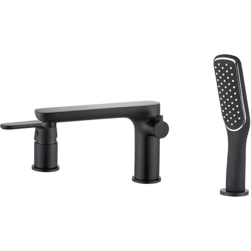 Laveo Dima bateria wannowa 3- otworowa, kolor czarny mat, BQD_713D