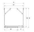 New Trendy Eventa Copper Shine kabina prysznicowa prostokątna 100x110x200 cm, wersja prawa (P) szkło przejrzyste miedź połysk EXK-6416