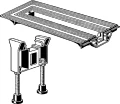 Viega Advantix Vario element zamykający do przedłużenia odpływu, 708931 rysunek techniczny