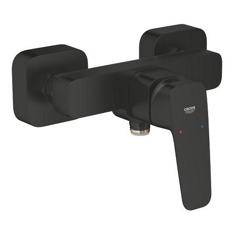 Grohe Cubeo Bateria prysznicowa ścienna, kolor czarny mat (matte black) 1018242430
