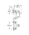 Grohe Cubeo Bateria prysznicowa ścienna, kolor czarny mat (matte black) 1018242430