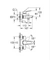 Grohe Cubeo Bateria wannowa naścienna, kolor chrom 1018130000