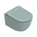 Catalano Sfera miska wisząca bezrantowa Silentech  50x35 cm z deską wolnoopadającą, kolor zielony mat (acqua satin) 0511500028+0551200028+9056060000