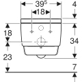 Geberit AquaClean Mera Comfort Miska wc z funkcją higieny intymnej, UP,  kolor biały  146.210.11.1
