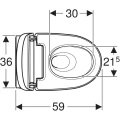 Geberit AquaClean Mera Comfort Miska wc z funkcją higieny intymnej, UP,  kolor biały  146.210.11.1
