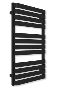 Terma Warp T grzejnik łazienkowy 1110x500 mm, podłączenie ZS, kolor czarny mat (K9M5) WGWAT111050K9M5ZS