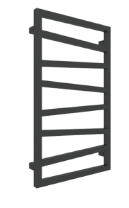Terma Zigzag grzejnik łazienkowy 835x500 mm, podłączenie ZS kolor czarny mat (K9M5) WGZIG083050K9M5ZS