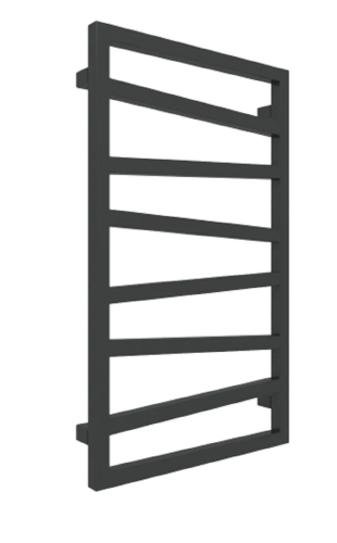 Terma Zigzag grzejnik łazienkowy 1070x500 mm, podłączenie ZS kolor czarny mat (K9M5) WGZIG107050K9M5ZS