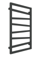 Terma Zigzag grzejnik łazienkowy 1310x500 mm, podłączenie ZS kolor czarny mat (K9M5) WGZIG131050K9M5ZS