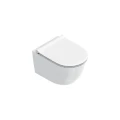Catalano Sfera UpFIX Silentech Miska wisząca bezrantowa 50x35 cm z deską wolnoopadającą (z mocowaniami), kolor biały 0511700001+0551250001