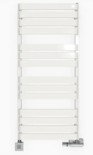 Terma Warp T grzejnik łazienkowy 915x500 mm, podłączenie ZS kolor, biały mat (KJ16) WGWAT091050KJ16ZS