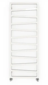 Terma Zigzag grzejnik łazienkowy 1070x500 mm, podłączenie ZS kolor biały mat (KJ16) WGZIG107050KJ16ZS