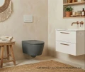 Krótka miska WC Roca Inspira Onyks A346528640 - Aranżacja Topsanit