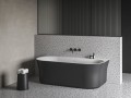 Wanna przyścienna Ravak Ypsilon Wall black mat XC00100057