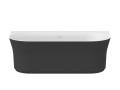 Wanna przyścienna Ravak Ypsilon Wall black mat XC00100057