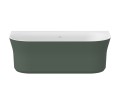 Wanna przyścienna Ravak Ypsilon Wall grey green (biały / zielony) XC00100064