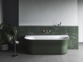 Wanna przyścienna Ravak Ypsilon Wall grey green (biały / zielony) XC00100064