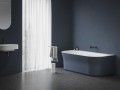 Ravak Ypsilon Wall wanna wolnostojąca przyścienna 178x86 cm akrylowa, owalna biała/deepsea blue (biały/niebieski) XC00100070