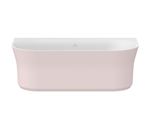 Ravak Ypsilon Wall wanna wolnostojąca przyścienna 178x86 cm akrylowa, owalna biała / alabaster pink (biały / różowy) XC00100084
