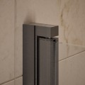 AD Naturalnie Sajno parawan na wannę 3-elementowy 120cm, szkło transparentne profil grafit szczotkowany SPW-003-120GSZ