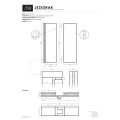 AD Naturalnie Jeziorak parawan na wannę 2-elementowy 100cm, szkło transparentne profil grafit szczotkowany SPW-002-100GSZ