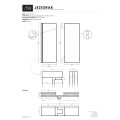 AD Naturalnie Jeziorak parawan na wannę 2-elementowy 120cm, szkło transparentne profil nikiel szczotkowany SPW-002-120NSZ