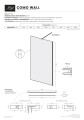 Ścianka walk-in AD Naturalnie Como Wall 120 cm szkło satynowe SPR-001ST-120CZ