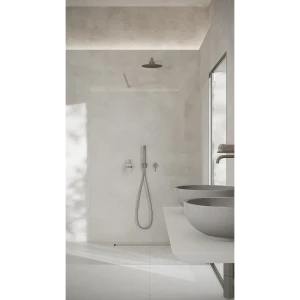 AD Naturalnie Como Wall ścianka prysznicowa walk-in 110cm szkło niebieskie profil złoto szczotkowane SPR-001NB-110ZSZ