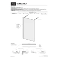 AD Naturalnie Como Solo ścianka prysznicowa walk-in 100cm szkło brązowe profil złoto szczotkowane SPR-002BR-100ZSZ