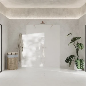 AD Naturalnie Como Solo ścianka prysznicowa walk-in 110cm szkło satynowe profil złoto szczotkowane SPR-002ST-110ZSZ