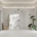 AD Naturalnie Como Solo ścianka prysznicowa walk-in 100cm szkło transparentne profil grafit szczotkowany SPR-002TR-100GSZ
