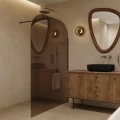 Ścianka walk-in AD Naturalnie Taho Wall 120 cm szkło brązowe SPR-003BR-120CH