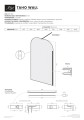 AD Naturalnie Taho Wall ścianka prysznicowa walk-in 110cm szkło transparentne profil miedź szczotkowana SPR-003TR-110MSZ