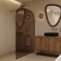 Ścianka walk-in AD Naturalnie Taho Wall 120cm szkło brązowe SPR-003BR-120GSZ