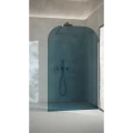 AD Naturalnie Taho Wall ścianka prysznicowa walk-in 130cm szkło niebieskie profil grafit szczotkowany SPR-003NB-130GSZ