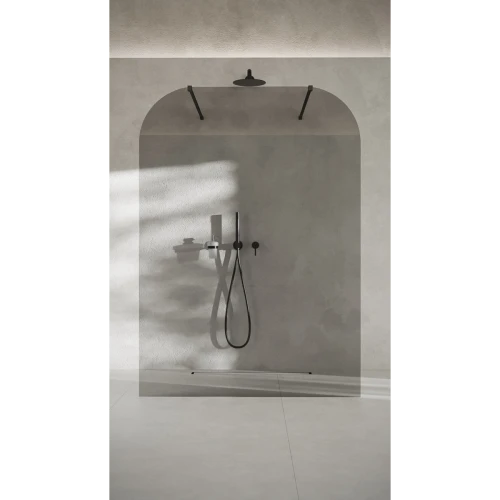 Ścianka walk-in AD Naturalnie Taho Solo 110 cm szkło czarne SPR-004CZ-110CH