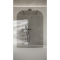 AD Naturalnie Taho Solo ścianka prysznicowa walk-in 120cm szkło czarne profil czarny SPR-004CZ-120CZ