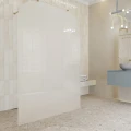 AD Naturalnie Taho Solo ścianka prysznicowa walk-in 120cm szkło brązowe profil miedź szczotkowana SPR-004BR-120MSZ