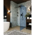 AD Naturalnie Garda Wall ścianka prysznicowa walk-in 130cm szkło niebieskie profil chrom SPR-005NB-130CH