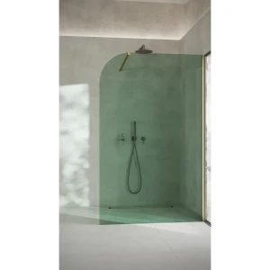 AD Naturalnie Garda Wall ścianka prysznicowa walk-in 110cm szkło zielone profil chrom SPR-005ZL-110CH