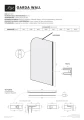 Ścianka walk-in AD Naturalnie Garda Wall 110 cm szkło brązowe SPR-005BR-110CZ