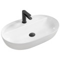 Rea Aura 61 Umywalka nablatowa 61cm, kolor biały REA-U7900