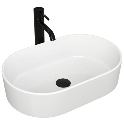 Rea Alma Umywalka nablatowa 57 cm, kolor biały REA-U0600