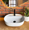 Rea Aura 51 Umywalka nablatowa 50 cm, kolor biały REA-U4620