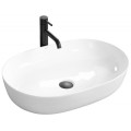Rea Cleo 81 Umywalka nablatowa 81 cm, kolor biały REA-U0563