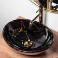 Umywalka nablatowa Rea Sofia Black Marble 41cm REA-U5611